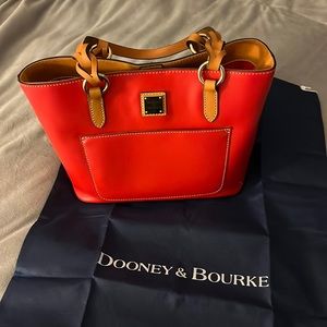 Dooney & Bourke Small Gretchen Tote - Red Smooth Leather - NWT